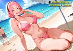 ai-created ai_art ai_assisted ai_generated ass ass_bigger_than_head beach bikini bikini_top boruto:_naruto_next_generations cleavage clitoris covering_breasts curvy curvy_body curvy_female curvy_females curvy_hips curvy_thighs deep_cleavage female female_only glasses handbra hanging_breasts haruno_sakura hourglass_figure huge_breasts large_breasts massive_ass medium_boobs medium_breasts medium_tits naruto naruto_(series) ocean outdoor_nudity outdoors petite petite_body petite_female pink_hair public_exposure public_nudity sakura_haruno sakura_uchiha short_hair shorts thick_thighs uchiha_sakura uncensored undressing