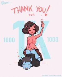 1boy 1futa anal animated big_breasts blue_skin demon demon_boy demon_girl demon_horns dickgirl dickgirl/male follower_celebration futa_on_male futadom futanari gif horn horns inxauma oni red_skin