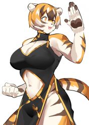 1girls anthro arknights aspirindabaitu big_breasts breasts female furry mx99926 solo solo_female tagme tiger tiger_girl waai_fu_(arknights)