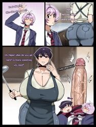 1boy 1femboy 1girls ass big_breasts boner boob_window breasts bubble_ass bubble_butt cleavage curvy curvy_figure dat_ass dumptruck_ass enormous_ass enormous_breasts fat_ass female femboy femboy_on_female giant_ass giant_breasts gigantic_ass gigantic_breasts ginormous_breasts huge_ass huge_breasts hyper_breasts komi-san_wa_komyushou_desu komi_shuuko large_ass large_breasts massive_breasts milf osana_najimi shinhyunxi thick_ass thick_thighs thighs thunder_thighs voluptuous voluptuous_female wiggle_lines