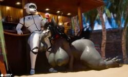 1boy 1girls 3d 3d_animation animated anthro anthro_on_anthro beach big_ass big_breasts big_penis blowjob collar dark-skinned_female digital_media_(artwork) dog_girl dominant_male duo jaeblorocks leash long_hair mal0 malo on_all_fours original_character outdoors public_nudity public_sex robot robot_anthro rule_63 scp-1471 scp-1471-a scp-1471-a_(scrag) scp_foundation scrag_boy_(model) shorter_than_30_seconds sound submissive_female tagme thick_thighs video voice_acted watermark