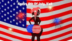 4th_of_july american_flag american_flag_background big_ass big_ass_(female) big_ass_cheeks big_booty big_booty_(female) big_booty_cheeks big_butt big_butt_(female) big_butt_cheeks bubble_ass bubble_ass_(female) bubble_booty bubble_booty_(female) bubble_butt bubble_butt_(female) fire_works fireworks fully_naked fully_naked_female fully_nude fully_nude_female gyatt kaibernation lipstick looking_at_viewer moxanne_ramona naked naked_female nude nude_female oc original_character paint_on_ass paint_on_butt smiling_at_viewer splatoon splatoon_oc