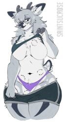 big_breasts breasts cleavage female furry huge_breasts saintsucrose tagme thick_thighs wide_hips
