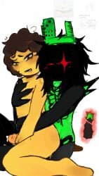 1x1x1x1 1x1x1x1_(forsaken) 2boys anal_penetration anal_sex artist_name black_hair black_skin cross_section cum curly_hair forsaken_(roblox) gay gay_anal gay_sex green_torso male male_only meme_in_the_background penis reverse_cowgirl_position roblox roblox_game robloxian self_upload sex shedletsky shedletsky_(forsaken) tagme_(artist) touching_self yellow_skin
