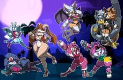 amy_rose amy_the_werehog antennae_(anatomy) ariem bandaged_arm bandages bat bat_wings beetle black_body blue_hair brown_eyes brown_fur brown_hair bug bug_girl bunny_ears chabble digital_eyes eye_shadow eyes_closed floating_hands fluffy fluffy_hair fluffy_tail flying full_moon gray_fur gray_hair green_eyes green_hill_zone horn jewel_the_beetle large_breasts laying_down long_ears long_tail mask metal_amy moon multi_limb multiple_arms multiple_girls night palm_tree pink_eyes pink_fur pink_hair pointy_ears post_transformation purple_eyes rabbit rabbit_ears rabbit_girl robot rouge_the_bat rouge_the_werebat segmented_arms segmented_legs sheep sitting_on_lap sonic_(series) sonic_the_hedgehog_(series) spiked_bracelet stretching tangle_the_lemur tangle_the_werelemur transformation vanilla_the_rabbit werebat wererabbit weresheep werewolf whisper_the_werewolf whisper_the_wolf white_fur white_hair
