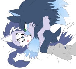angelofhapiness furry hand_on_face lupe_the_wolf missionary_position romantic sex sonic_the_hedgehog sonic_the_hedgehog_(archie) sonic_the_hedgehog_(series) sonic_the_werehog sonic_unleashed