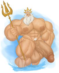 abs bara beard biceps bodybuilder daddy daddy_kink disney facial_hair flaccid gab_art hyper hyper_balls hyper_genitalia hyper_muscles hyper_penis hyper_testicles king king_triton male male_focus male_only muscle muscles muscular muscular_arms muscular_ass muscular_back muscular_legs muscular_male muscular_thighs nipples nude pecs solo solo_male sweat sweating sweaty the_little_mermaid triton veins veiny_penis