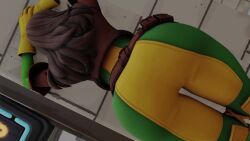 1girls 3d against_wall animated anna_marie ass ass_focus ass_shake bodysuit brown_hair female female_only fortnite from_behind gloves huge_ass jacket jiggle kishi long_hair marvel marvel_comics multicolored_hair rogue_(fortnite) rogue_(x-men) skin_tight solo thick_thighs thigh_boots twerking two-tone_hair video webm white_hair x-men