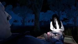 3d crossover dbd dead_by_daylight foot_fetish footjob ghost_girl halloween_(series) michael_myers onryo the_ring yamamura_sadako