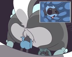 anal anal_sex animated anthro anus big_ass brap fart fart_fetish fat_ass furry giantess head_in_anus head_in_ass huge_ass ichikoro massive_ass pokémon pokémon_(species) pokemon pokemon_(species) quentelia riolu size_difference