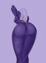 1girls ass ass_focus ass_in_dress breasts dark-skinned_female dark_skin dat_ass dress enrico_pucci female female_only fully_clothed human jojo's_bizarre_adventure nun rule_63 shounen_jump solo sssssss20350078 stone_ocean villainess white_hair