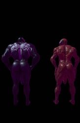 2boys 3d ass balls bighotdaddycat carnage_(marvel) dark_body dick erection fangs humanoid looking_at_another male/male male_only marvel muscular muscular_male nude presenting_ass red_body smooth_skin spider-man_(series) symbiote tagme venom_(marvel)