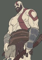 kratos from god of war by schizoid