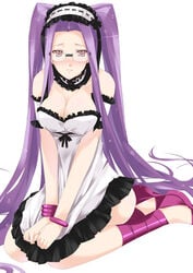 breasts cleavage cosplay fate/grand_order fate/hollow_ataraxia fate/stay_night fate_(series) glasses long_hair medusa_(fate) mizuki_makoto twintails very_long_hair