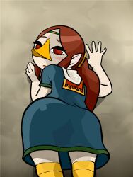 artist_request ass bending_over big_butt female medli presenting presenting_hindquarters tagme the_legend_of_zelda the_legend_of_zelda:_the_wind_waker the_wind_waker wind_waker young