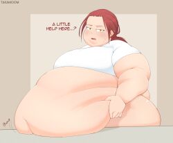 1girls big_breasts chubby chubby_female elden_ring fat fat_fetish fat_rolls female female_only fromsoftware light-skinned_female millicent_(elden_ring) morbidly_obese obese overweight ponytail red_hair solo solo_female takamoom talking_to_viewer weight_gain