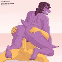 5_fingers 5_toes anthro anthro_penetrated anus ass balls barefoot bodily_fluids butt_grab claws cowgirl_position dark_hair deltarune dinosaur dragon duo eyebrows faceless_character faceless_male fangs feet female female_on_top female_penetrated fingers freckles freckles_on_butt freckles_on_shoulders from_front_position genital_fluids genitals grin hair hand_on_butt human human_on_anthro human_penetrating human_penetrating_anthro interspecies jamesab kris_(deltarune) larger_female light-skinned_male long_hair lying male male/female male_penetrating male_penetrating_female mammal monster motion_lines muscular muscular_anthro muscular_female nails nude on_back on_bottom on_top partial_male penetration penis pubes purple_body purple_skin pussy pussy_juice reptile scalie sex sharp_nails sharp_teeth sharp_toenails short_tail size_difference smaller_male smile soles susie_(deltarune) tail_motion tailwag teeth thick_thighs toe_claws toenails toes undertale_(series) vaginal_penetration video_games yellow_balls yellow_body yellow_penis yellow_sclera yellow_skin