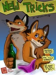 absurd_res anthro canid canine cover cover_art cover_page duo father father_and_child father_and_son fox hi_res incest male male/male mammal parent parent_and_child son spruceloops yaoi