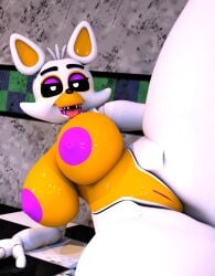 3d 3d_(artwork) absurd_res animatronic anthro ass big_breasts big_butt black_sclera breasts canid canine digital_media_(artwork) female five_nights_at_freddy's five_nights_at_freddy's_world fox genitals geometryboymejia half-closed_eyes hi_res huge_breasts lips lolbit_(fnaf) looking_at_viewer machine mammal narrowed_eyes nipples nude open_mouth orange_body purple_eyelids purple_lips purple_nipples purple_pussy pussy robot scottgames solo tagme thick_thighs tongue tongue_out video_games white_body white_eyes