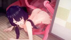 1girls 3d animated areola ass female large_ass large_breasts moe_ninja_girls mp4 naked nipples nude nude_female pale-skinned_female pale_skin sound tagme tentacle tentacle_sex thick_thighs vaginal_penetration vaginal_sex video yamabuki_suou