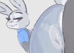 1boy 1girls after_sex animated anus ass bent_over big_ass clothing cum cum_in_pussy cum_inside disney doggy_style female female_focus furry grey_fur judy_hopps kiseff no_sound rabbit tagme thick_penis thick_thighs vagina vaginal_penetration video wide_hips zootopia