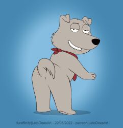 1boy animated dog family_guy letodoesart looking_at_viewer male male_only new_brian non-human solo twerking