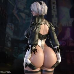 yorha 2b from nier: automata by nordfantasy