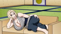 1girls cleavage female female_only fully_clothed milf naruho naruko89 naruto naruto_(series) naruto_shippuden solo tsunade