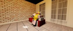 2boys 3d :3 artist_request big_belly blush couch cum cumflated_belly cumflation cumshot femboy knocked_out male penis roblox robloxian small_penis solo source_request tagme