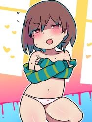 brown_hair chara goodbad963 green_shirt red_eyes short_hair undertale undertale_(series) white_skin