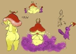 anthro big_penis chubby_female dominant dominant_female elemental_creature female flora_fauna fungi_fauna fungus genital_growth genitals group group_sex growth huge_cock hypnosis k mind_control mushroom_pikmin nintendo nude ohohseesee oocc penis penis_growth pikmin pikmin_(species) plant puffstool sex spores video_games