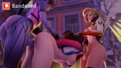 1girls 2futas 3d anal anal_penetration anal_sex animated areolae ass athletic_female athletic_futanari balls bandoned big_ass big_breasts blender breasts d.va deepthroat erection fellatio female futa_on_female futanari human large_breasts mercy mp4 nipples no_sound oral overwatch penis purple-skinned_futanari rape spitroast testicles threesome video waveracer_d.va widowmaker