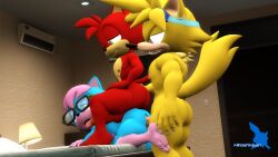 3d_(artwork) anal anal_sex anal_sex anthro anthro_on_anthro anthro_penetrated anthro_penetrating anthro_penetrating_anthro anthrofied balls ballsack bottomless bottomless_male completely_nude completely_nude_male custom_character_(sonic_forces) erect_nipples erect_penis erection gay gay_sex looking_at_partner looking_pleasured male male/male male_only male_penetrated male_penetrating male_penetrating_male muscular muscular_anthro muscular_male nipples nude nude_male pecs pectorals penetration penis penis_out saiyangoku4_(artist) sfm sonic_(series) sonic_the_hedgehog_(series) source_filmmaker yaoi