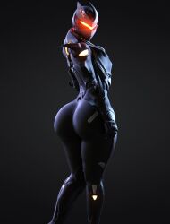 1girls armor armored_female big_ass clothed epic_games female female_only fortnite fortnite:_battle_royale fully_clothed helmet looking_at_viewer oblivion_(fortnite) skin_tight tight_clothing wotm8h8