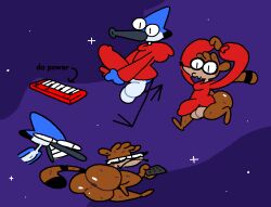 mordecai (regular show) from regular show by balancedfox