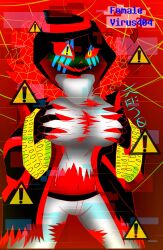 1girls 2d artist_request english_text female female_only female_sans godverse humanoid rule_63 sans solo tagme tagme_(artist) text undertale undertale_(series) undertale_au virus_404