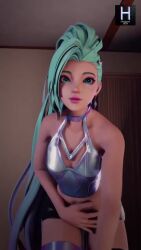 1girls 3d 9:16 animated blue_eyes blue_hair dancing female heracles3dx k/da_series league_of_legends light-skinned_female light_skin low_res lowres mp4 seraphine_(league_of_legends) shorter_than_10_seconds sound tagme thick_thighs vertical_video video