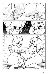 isabelle (animal crossing) from aggressive retsuko by ichduhernz