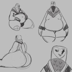 avian big_ass bubble_butt owl tagme weepeeman1