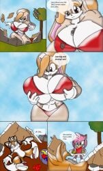 amy_rose breast_expansion comic cream_the_rabbit giantess mobian_(species) redsaber sega sonic_(series) sonic_the_hedgehog_(series) tails