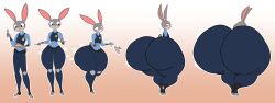 ass_expansion big_ass bubble_butt butt_expansion clothing ectofish female flat_chest furry huge_ass hyper hyper_ass judy_hopps zootopia