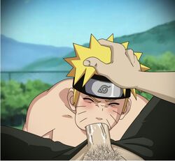 2boys blonde_hair cum cum_in_mouth deepthroat fellatio forced_oral forced_yaoi gninrom human male male_only multiple_males naruto oral penis rape uncensored uzumaki_naruto yaoi