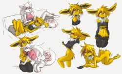 anthro eeveelution female jolteon pokémon_(species) pokemon pokemon_focus tinygaypirate