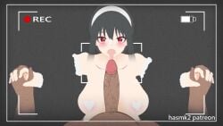 1girls 2d 3d :>= all_the_way_to_the_base animated asian black_hair bouncing_breasts breasts camera_pov camera_view color deep_blowjob deepthroat diadem eye_contact fellatio female fringe hairband hasmk2 heart_pasties holding_hands licking_penis male motion_tweening mp4 nipple_pasties no_sound oral pale-skinned_female pasties penis pink_eyes pov red_eyes smegma spy_x_family tagme tongue tongue_out video white_heart_pasties white_pasties yor_briar yor_forger