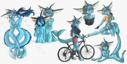 anthro eeveelution female pokémon_(species) pokemon pokemon_(species) pokemon_only tinygaypirate vaporeon