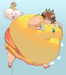 air_inflation belly_expansion expansion inflation lakitu mario_(series) nuumatic princess_daisy spherical_inflation super_mario_bros. super_mario_world tagme