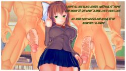 monika (doki doki literature club) from doki doki literature club by numbersguy
