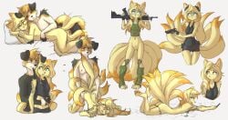 anthro female gun ninetales pokémon_(species) pokemon tinygaypirate