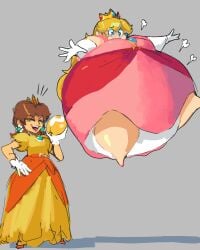 air_inflation belly_expansion expansion inflation mario_(series) nuumatic p-balloon princess_daisy princess_peach spherical_inflation super_mario_bros. super_mario_world tagme