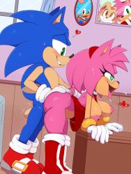 ahe_gao amy_rose balls big_areola big_breasts big_nipples bigdon1992 breasts exposed_torso female femsub footwear handwear horny horny_female male red_dress saliva sega sex sonic_(series) sonic_the_hedgehog sonic_the_hedgehog_(series) straight submissive submissive_female swinging_balls tagme